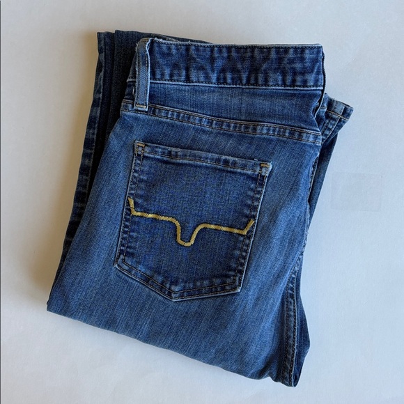 Kimes Ranch Denim - Kimes Ranch Sarah High Rise Straight Leg Blue Mid Wash Denim Jeans Women’s 8/36